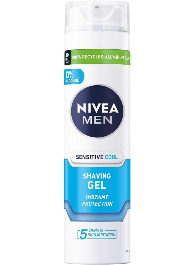 NIVEA Men Sensitive Cooling Shaving Gel, 200 ml - Image 1